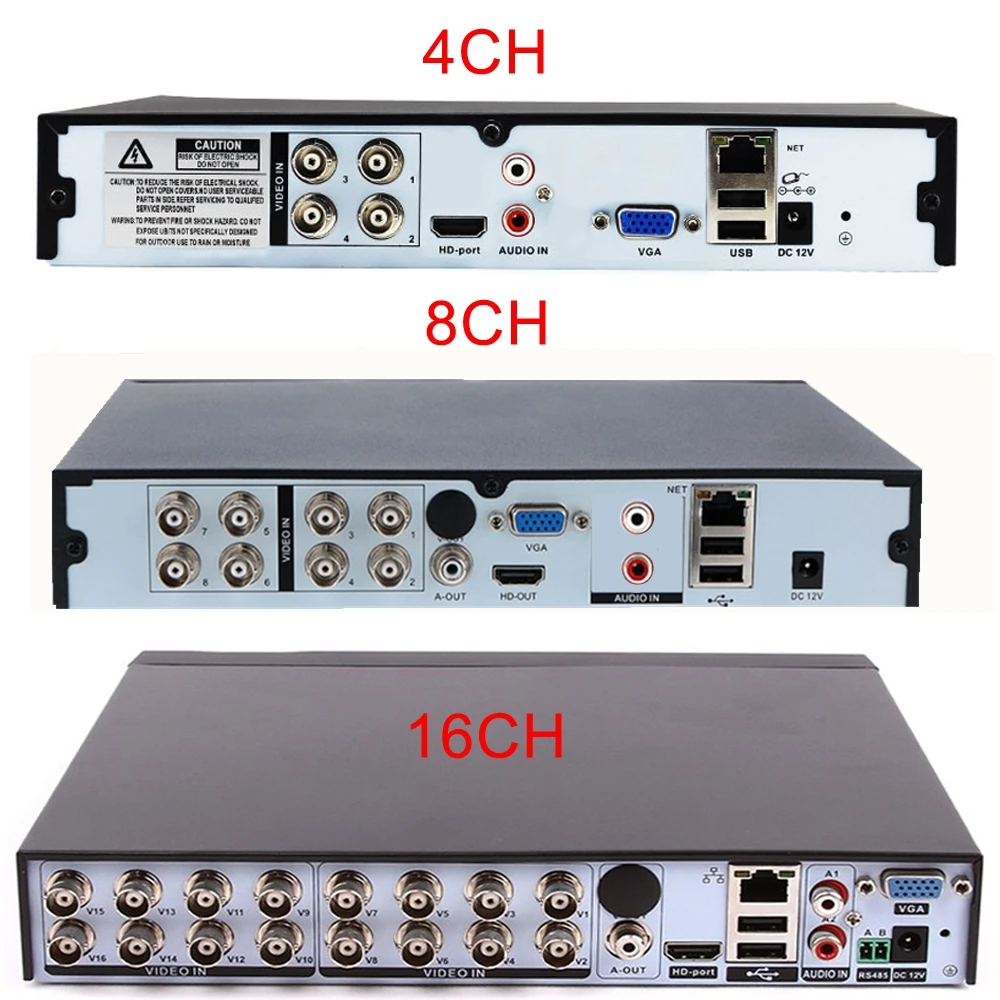 5MP-N DVR видеонаблюдения 4CH 8CH 16CH AHD H.265 Гибридный 5-мегапиксельный видеорегистратор