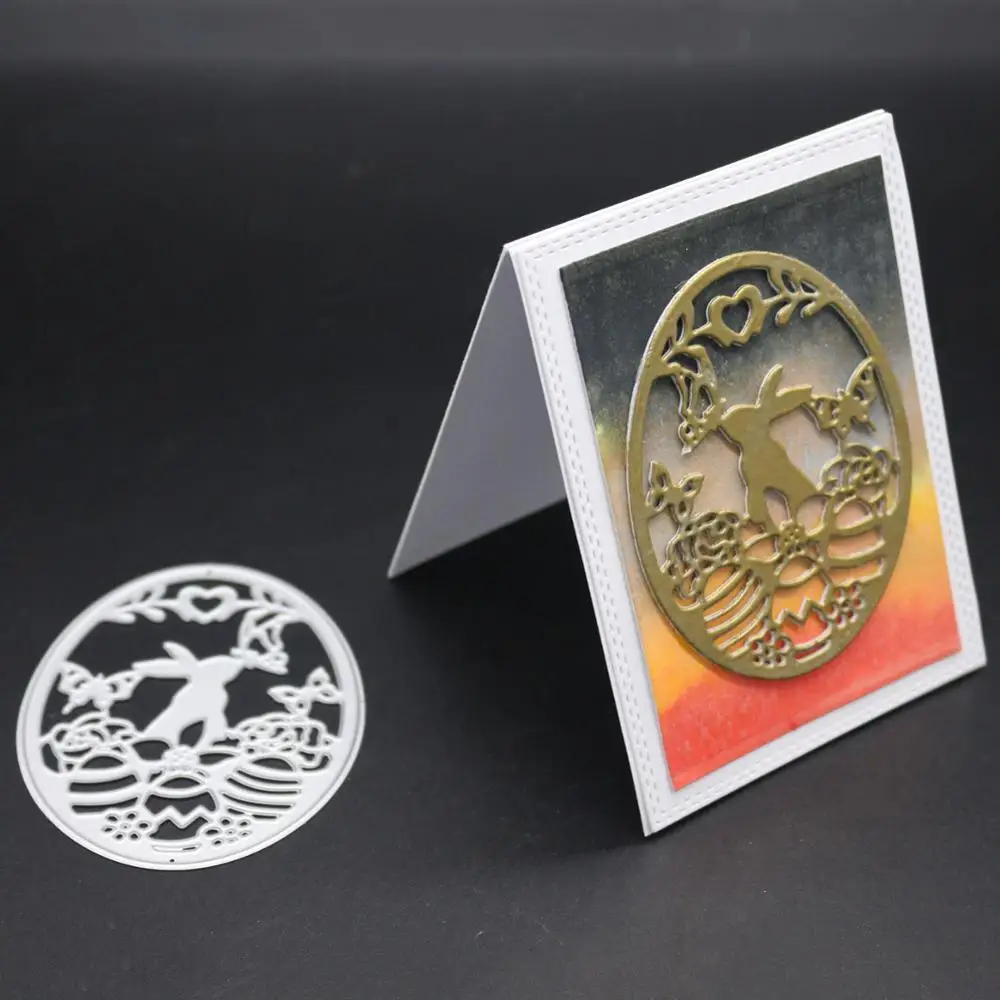 

ZhuoAng Moon rabbit Cutting Dies for Card Making DIY Scrapbooking Photo Album Decoretive Embossing Stencial