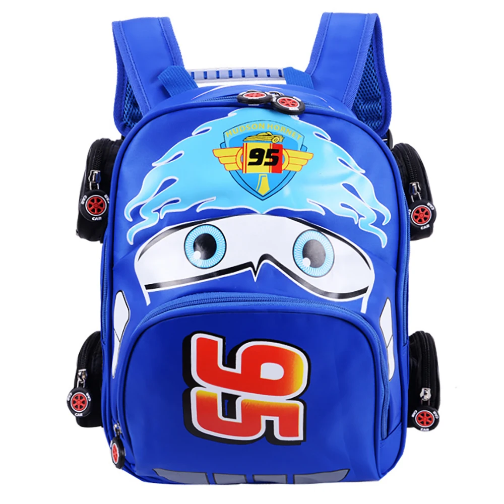 

Disney Cartoon Cars 95 Backpack Bags For Children Cute Boys Waterproof Handbags Kids Fashion Large Capacity Schoolbags New 2021