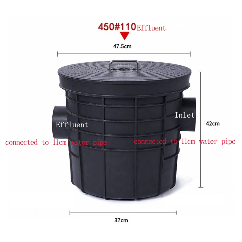 Подземный водяной сепаратор для масла пластиковая ловушка смазки перехват