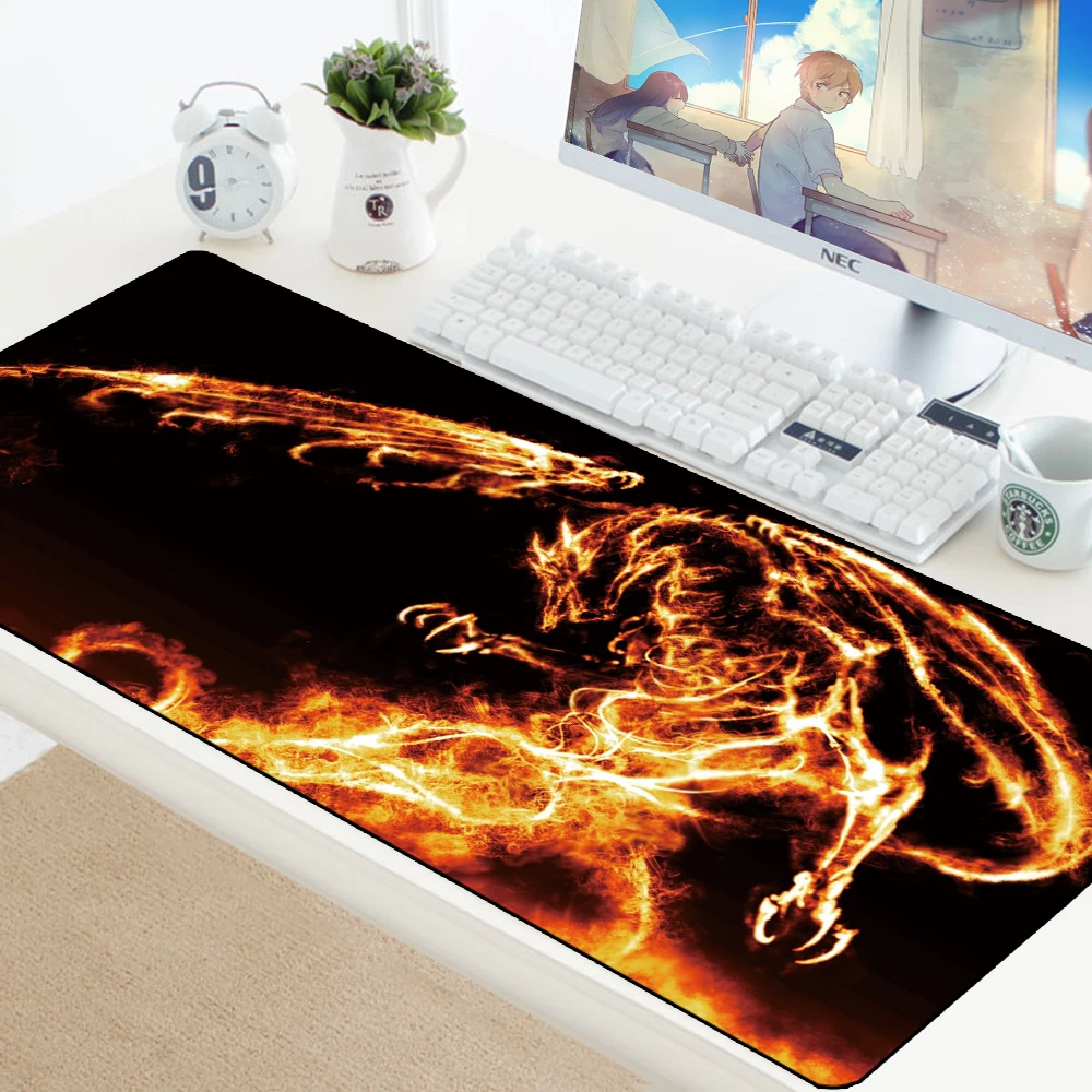 70*30 см игровой коврик для мыши большой XL Дракон компьютерная Резина Сделай Сам