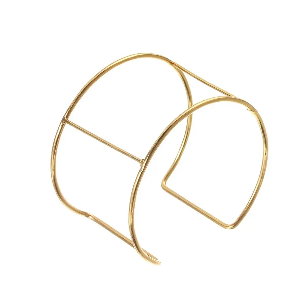 

6pcs/lot Dia 6.5cm Gold/Silver Color Metal Wire Blank Wide Cuff Bracelets Bangles Bases Settings for DIY Jewelry Making Findings