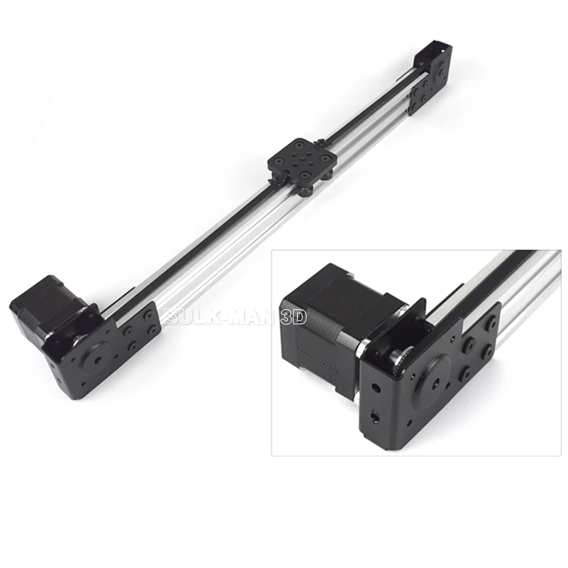 V Slot линейный конец привода черная анодированная Торцевая Монтажная пластина для