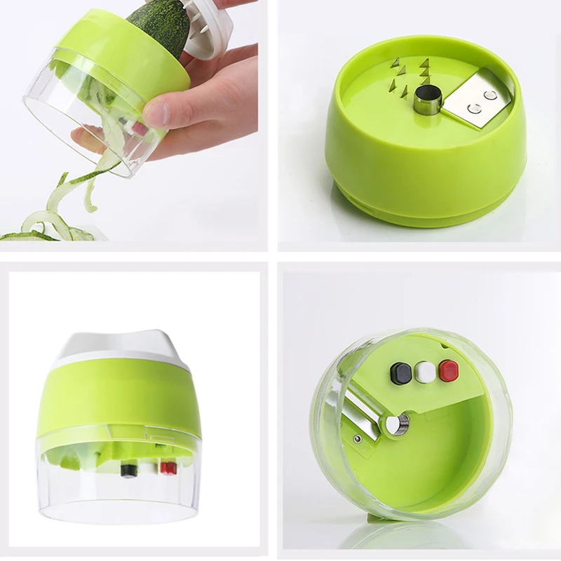 4 в 1 ручной спиральный измельчитель овощей фруктов настраиваемая спиральная
