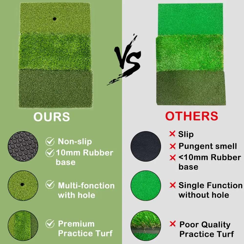 Коврик для ударов гольфа Тренировочный игры в гольф на заднем дворе складной