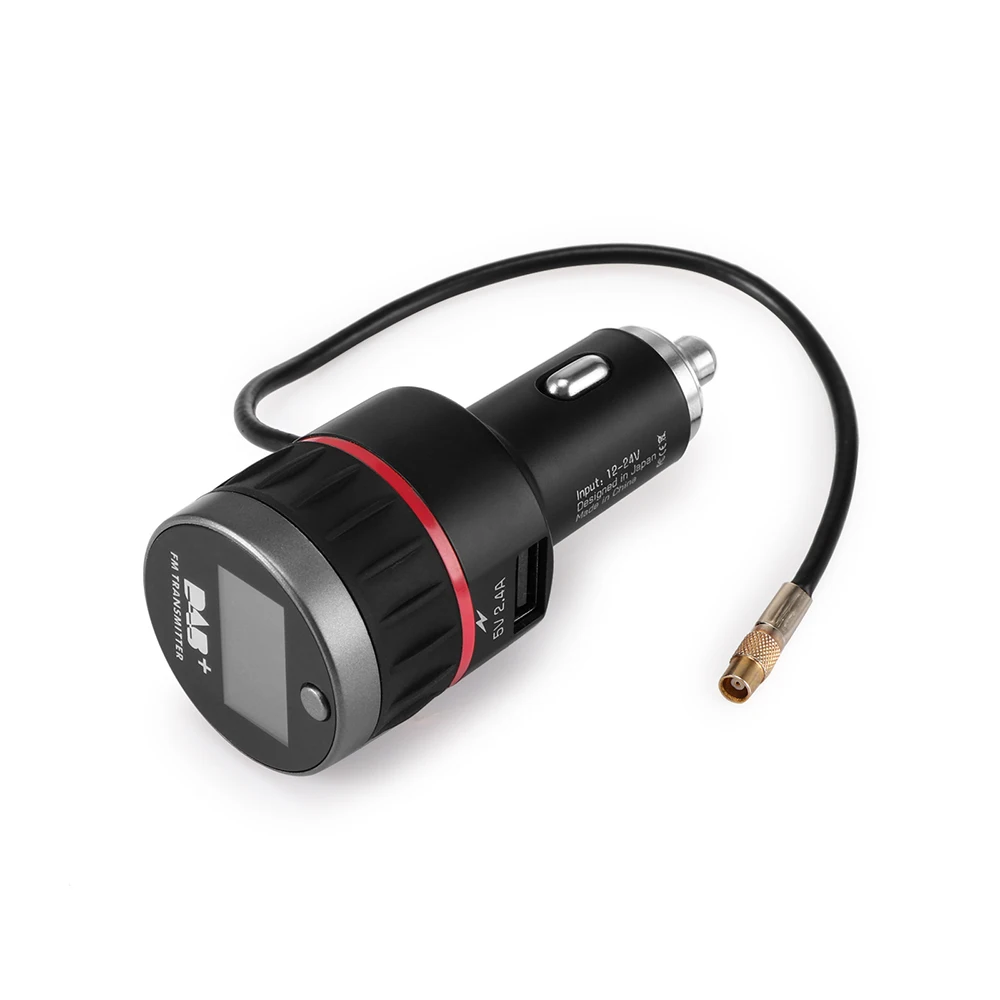 Цифровой DAB радиоприемник + с FM передатчиком функция прикуривателя интерфейс