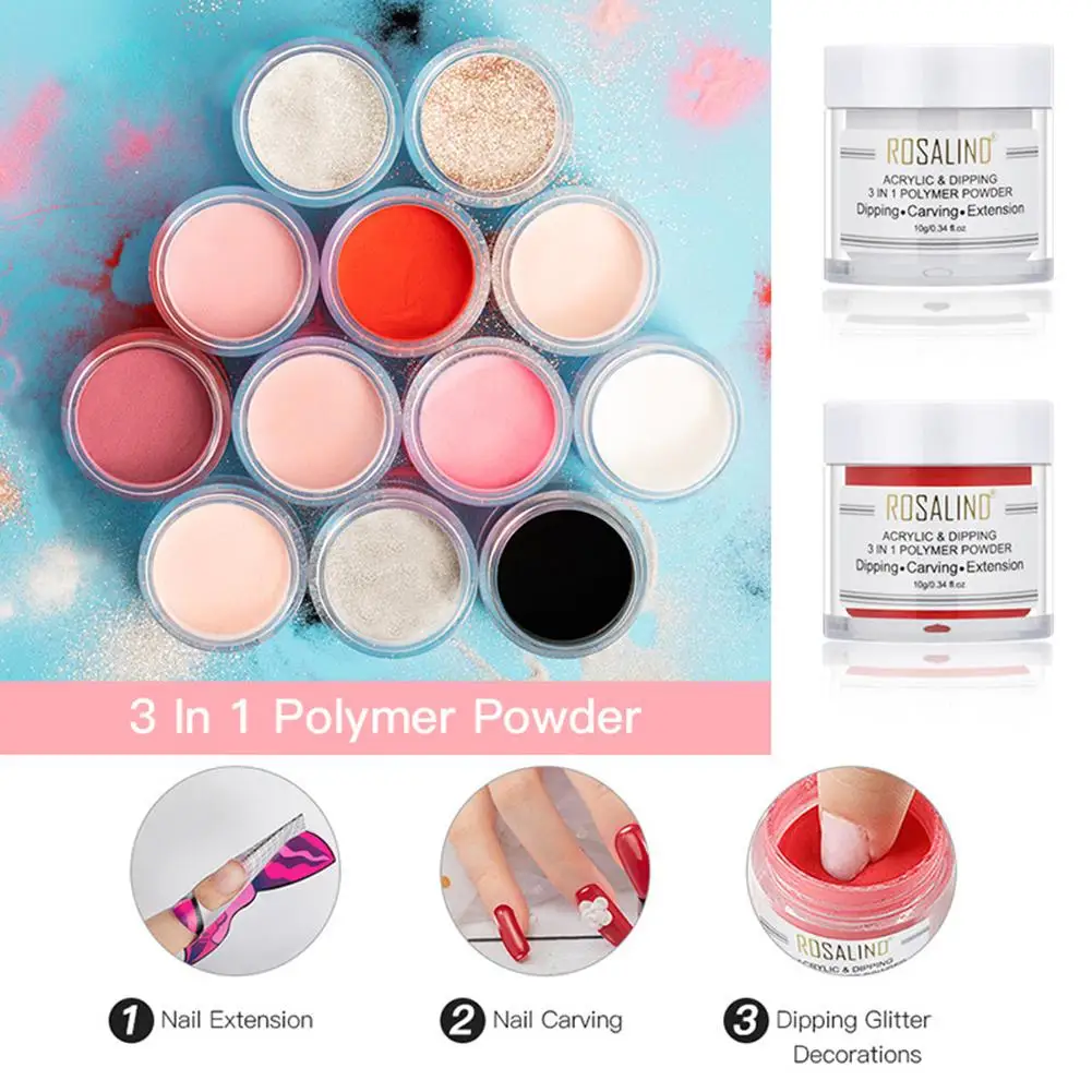 

Dipping Powder Kit Dip Powder Kit Dipping Nail Powder Acrylic Nail Powder Set Nail Art for Daily Nails Care