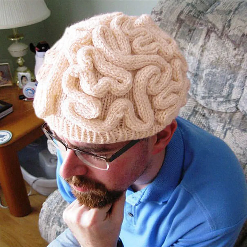 2019 новая ручная вязаная шапка мозги на хэллоуин шляпы для косплея детей и