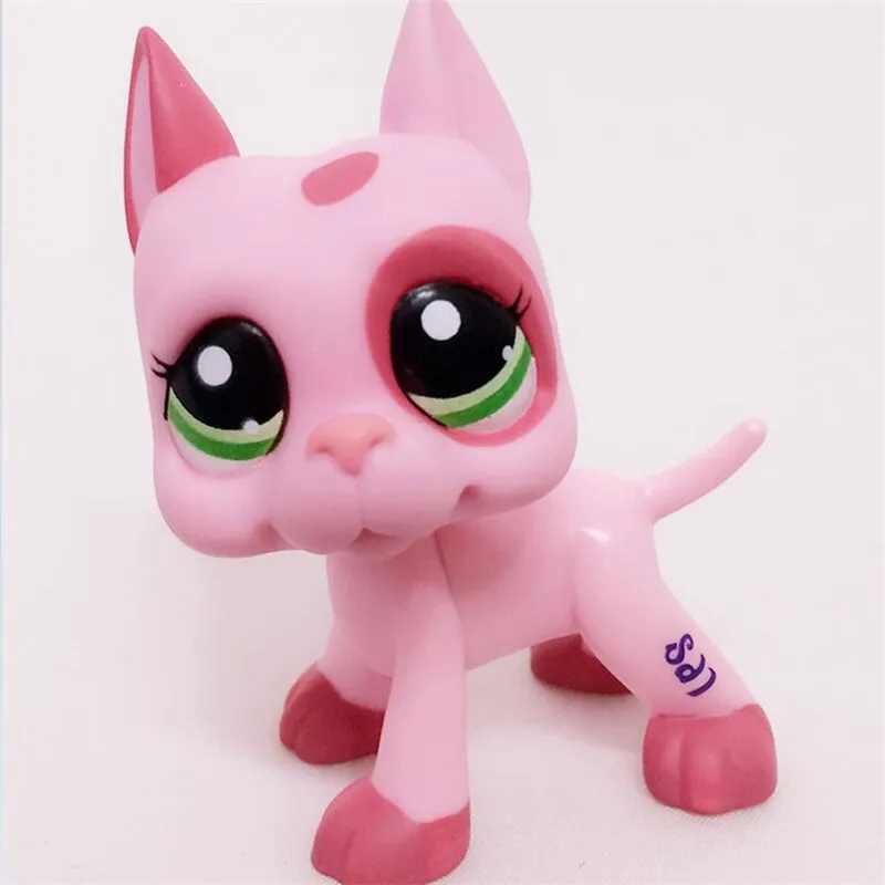 Настоящий магазин домашних животных Lps Toys Collections стоящий Короткий волос Кот белый