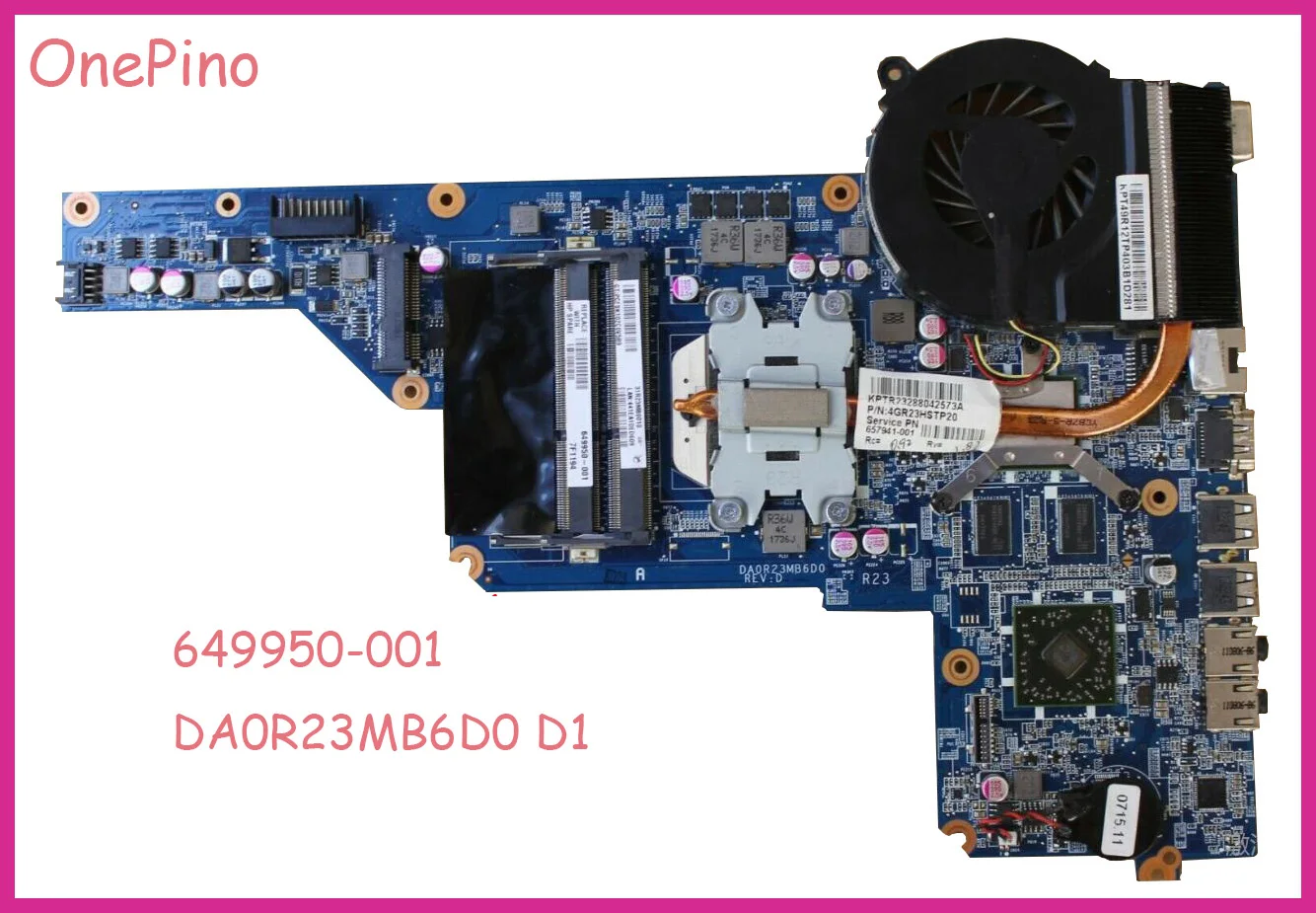 649950-001 DA0R23MB6D1 D0 для ноутбука hp pavilion g4 g6 g7 материнская плата HD 6470 DDR3 G7-1000 R23 разъем FS1