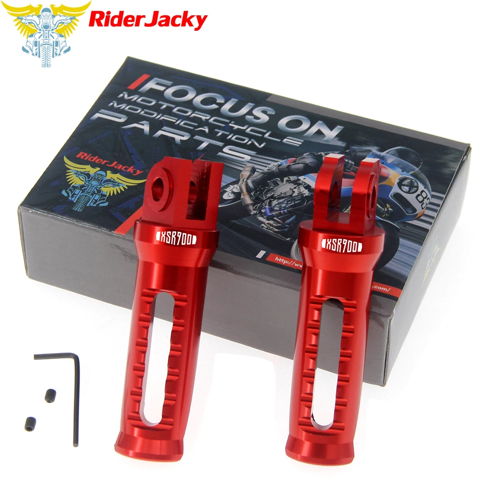 

RiderJacky For YAMAHA XSR900 XSR 900 2016-2019 2017 2018 Motorcycle Front Footrest Foot Pegs CNC Foot Rests Pedal
