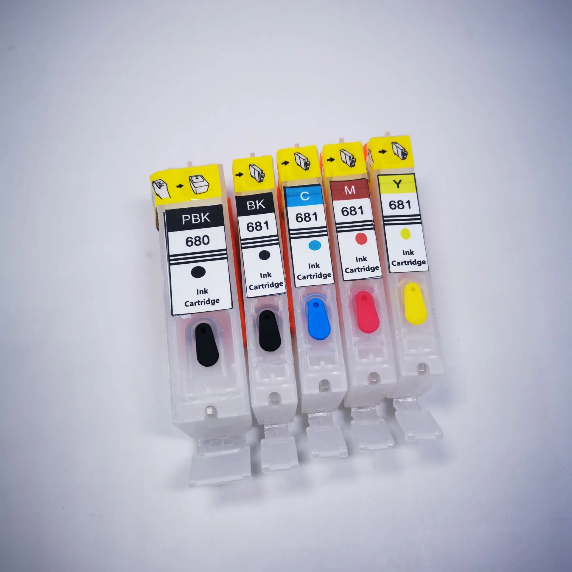

Refillable Ink Cartridge PGI-680 PGI-680XL CLI-681XL for Canon PIXMA TS706/TR7560/TR8560/TS6160/TS6260/TS8160/TS8260/TS9160 etc.