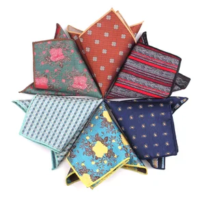 Жаккардовый Цветочный Карманный квадрат для мужчин, женщин, мужчин, Цветочная идентификация, мужские карманные полотенца