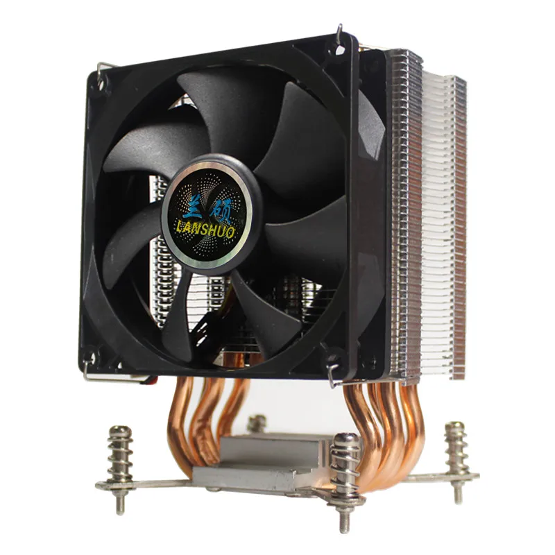 3/4PIN RGB светодиодный Процессор кулер 4 Heatpipe 12V 9 см охлаждения радиатора для LGA 775 1150