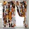 BlessLiving Dog Living Room Curtains Dense Puppies Bedroom Curtains Cartoon Blackout Curtains Lovely Polyster Rideaux 107×160CM 1