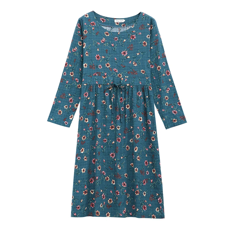 

COIGARSAM 3XL Plus Size Loose Women dress New Springlt Dresses Pink Blue 3302