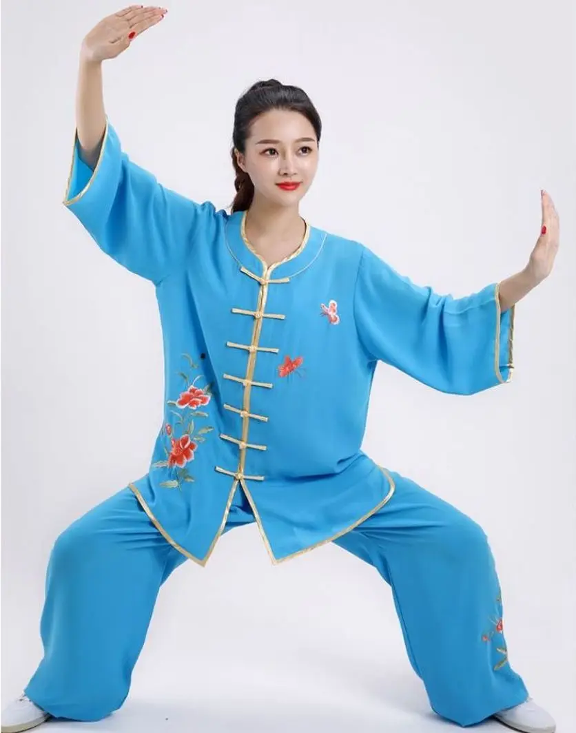 Высокого качества Женская украшенная обувь Тай Чи костюмы боевые искусства ушу