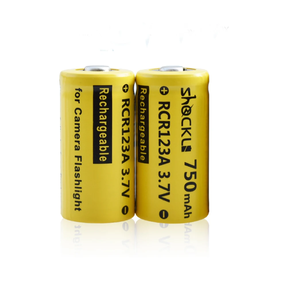 Shockli RCR 123 16340 750mAh 3,7 V литий-ионная аккумуляторная батарея литиевые батареи для Arlo HD камеры, фонарики, лазерная ручка