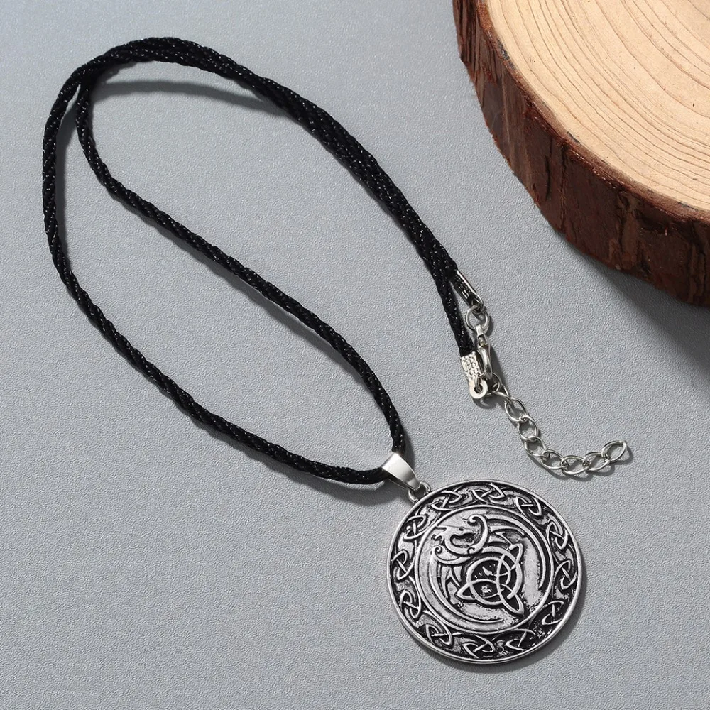 Кулон с драконом Chandler Talisman Celti Knot ожерелье для мужчин мужской узел верный амулет