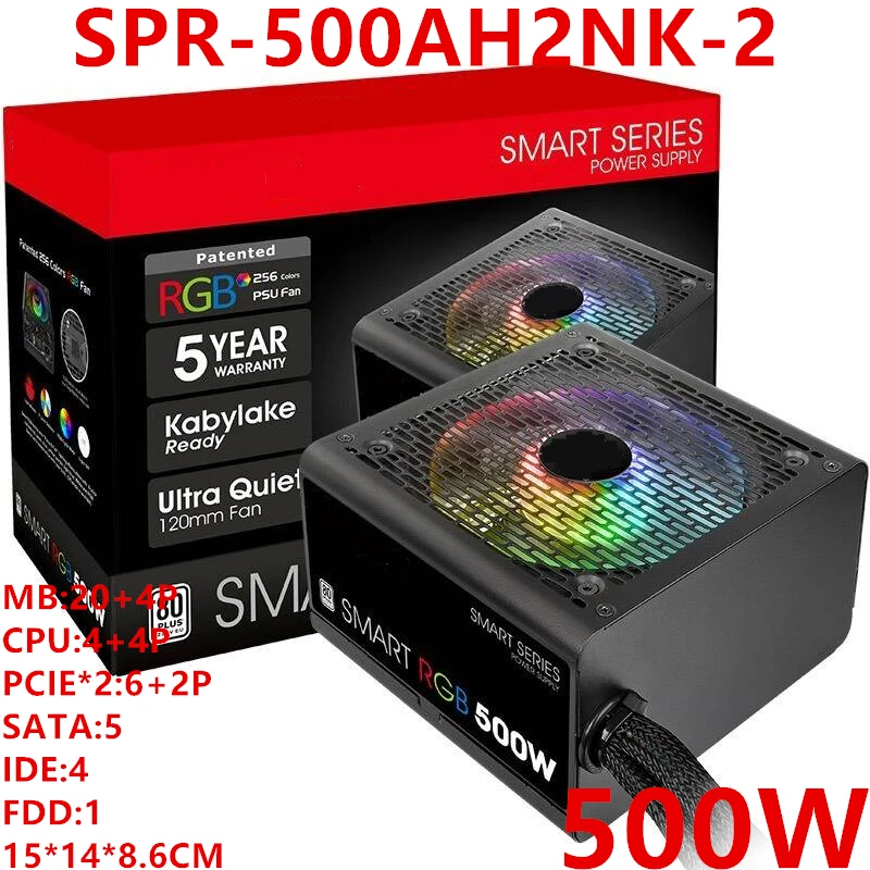 Новый оригинальный блок питания для Thermaltake(T/T) бренд Smart RGB 500W бесшумный Питание
