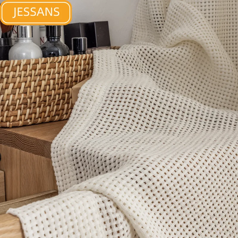 

Sunscreen White Gauze Translucent Partition Gauze Curtain Cotton Linen Window Screen Curtains for Living Room Bedroom Balcony