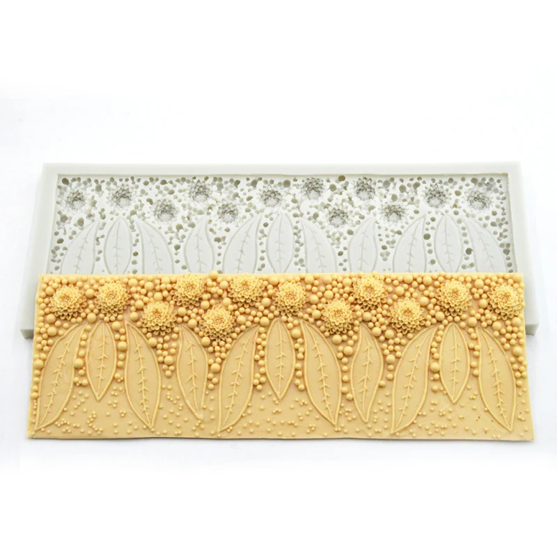 Meiжур лепесток цветов жемчужная паста сахарная мастика помадка форма для торта