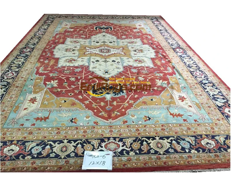 Goedkoop Originele Single Export Turkse Handgemaakte Tapijten Oushak Ozarks Zuivere Wol Tapijt 8987-1.