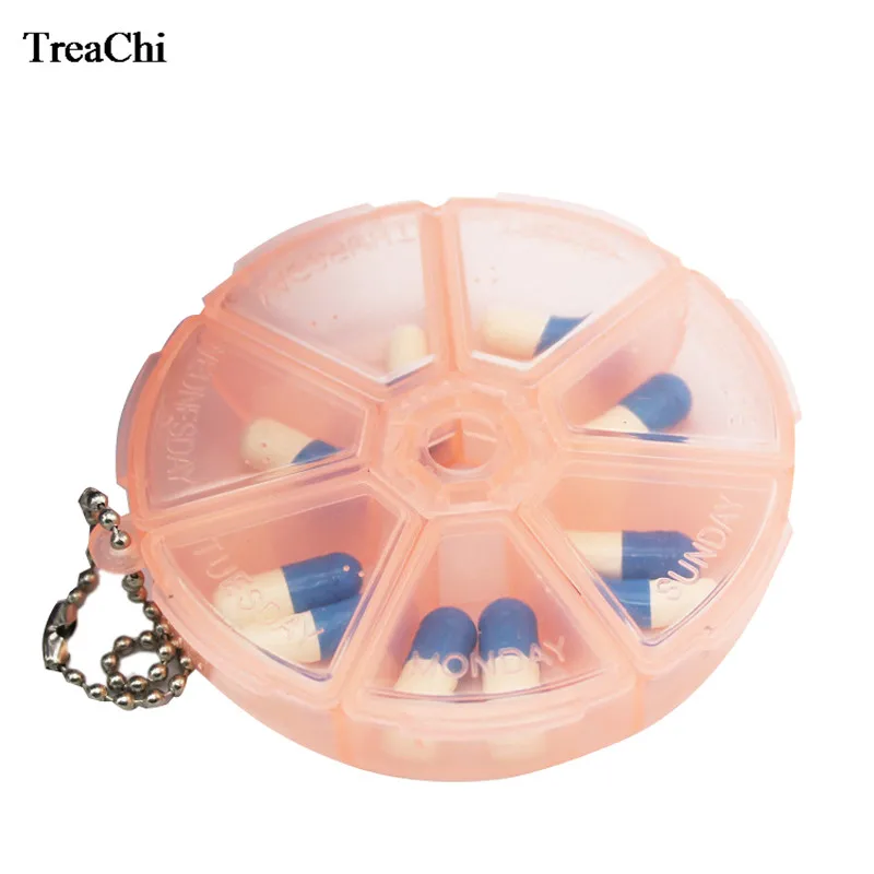 1 Piece 8*2cm Plastic 7 Days Weekly Tablet Pill Medicine Box Holder Storage Organizer Container Case Splitters | Украшения и