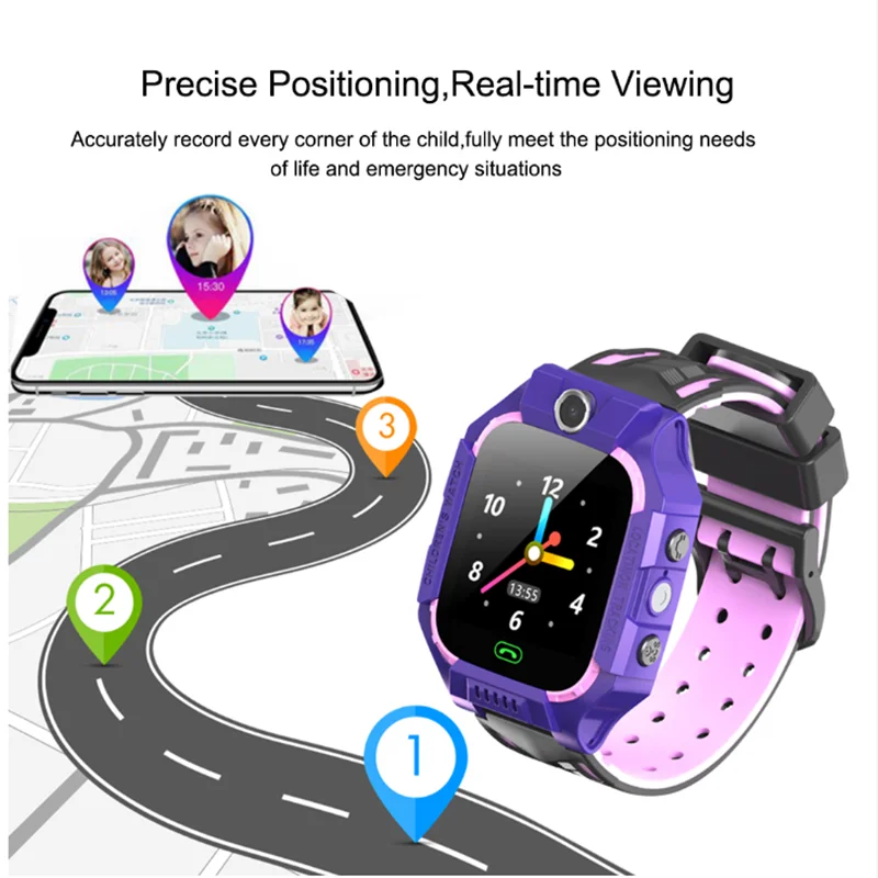 Q12 Children Watch IP67 Waterproof SOS Intelligent Monitoring Calling Children's Smart | Электроника