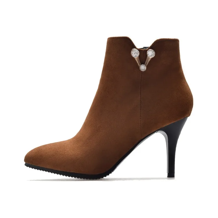 Большие размеры 13 14 15 16 модные ботинки с металлической декоративной боковой