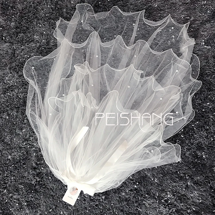 2019 Свадебная романтическая вуаль Корейская для невесты многослойная Милая