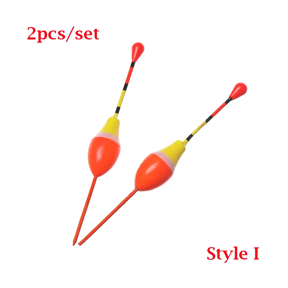 Style I 2 шт. набор поплавков для ловли со льдом, буй, рыбалка, световая палочка, Плавающие буи для рыболовных принадлежностей, различные размеры - Цвет: Style I