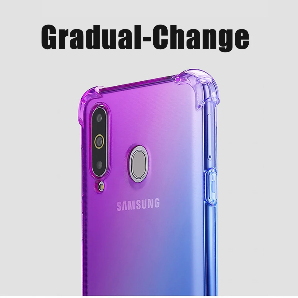 Постепенное изменение цвета для Honor 8A 8C 8S 8X чехол 9N 9i 9X прозрачная задняя крышка 10