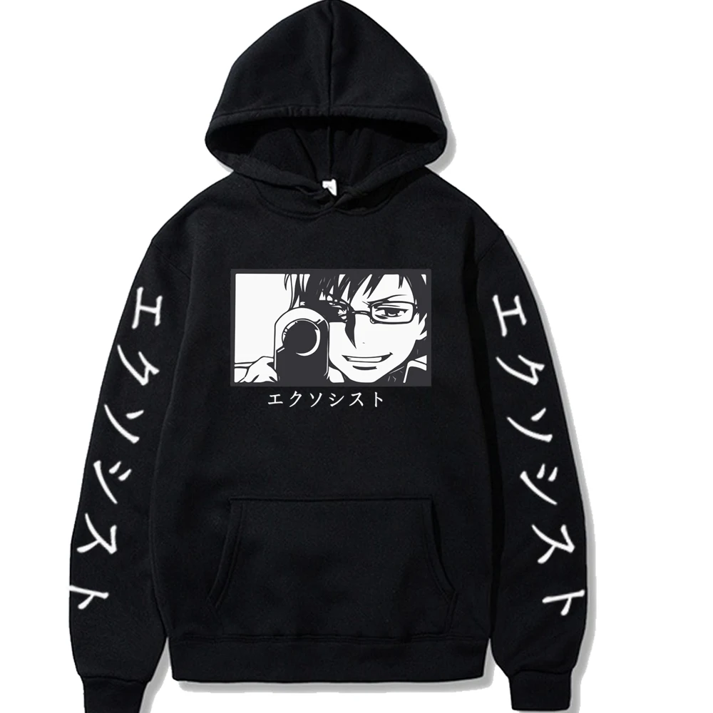 

Harajuku Sweatshirt Blue Exorcist Eyes Hoodies Unisex Casual Japanese Anime Printed Men's Hoodie Male Streetwear Fashion