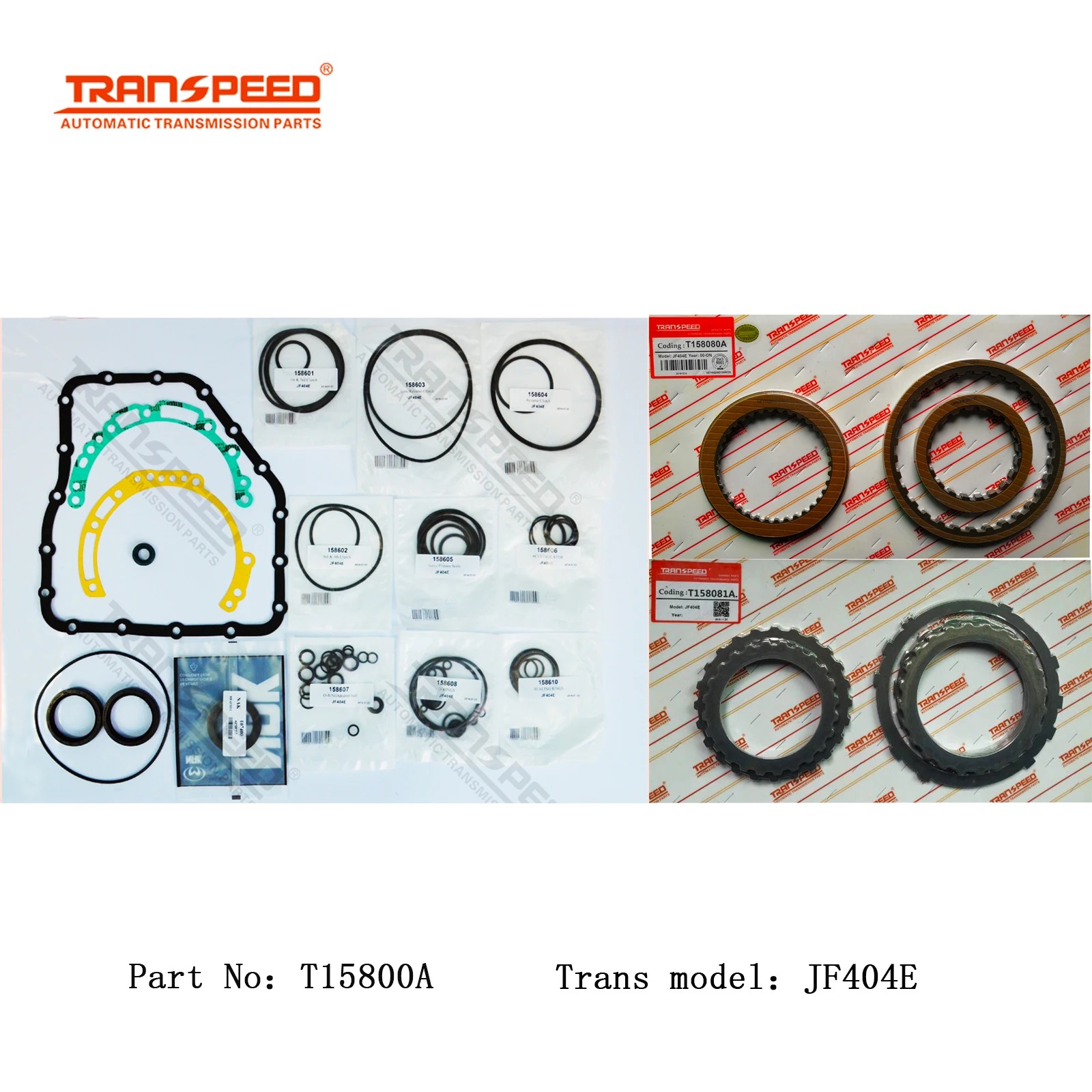 

TRANSPEED JF404E Transmission Master Rebuild Kit T15800A For Pineapple