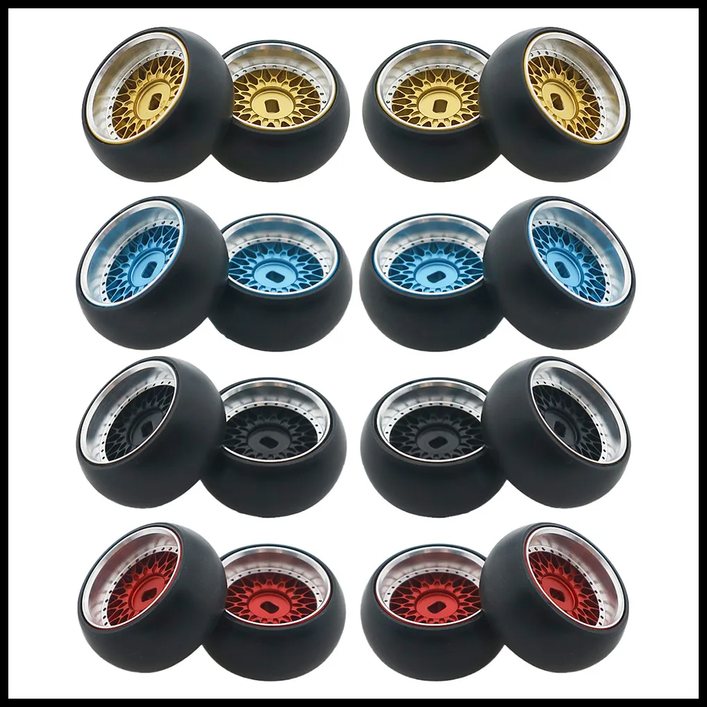 Колесный обод RCAWD 4 шт./компл. из сплава RC + радиоуправляемая дрифтерная шина для 1/28