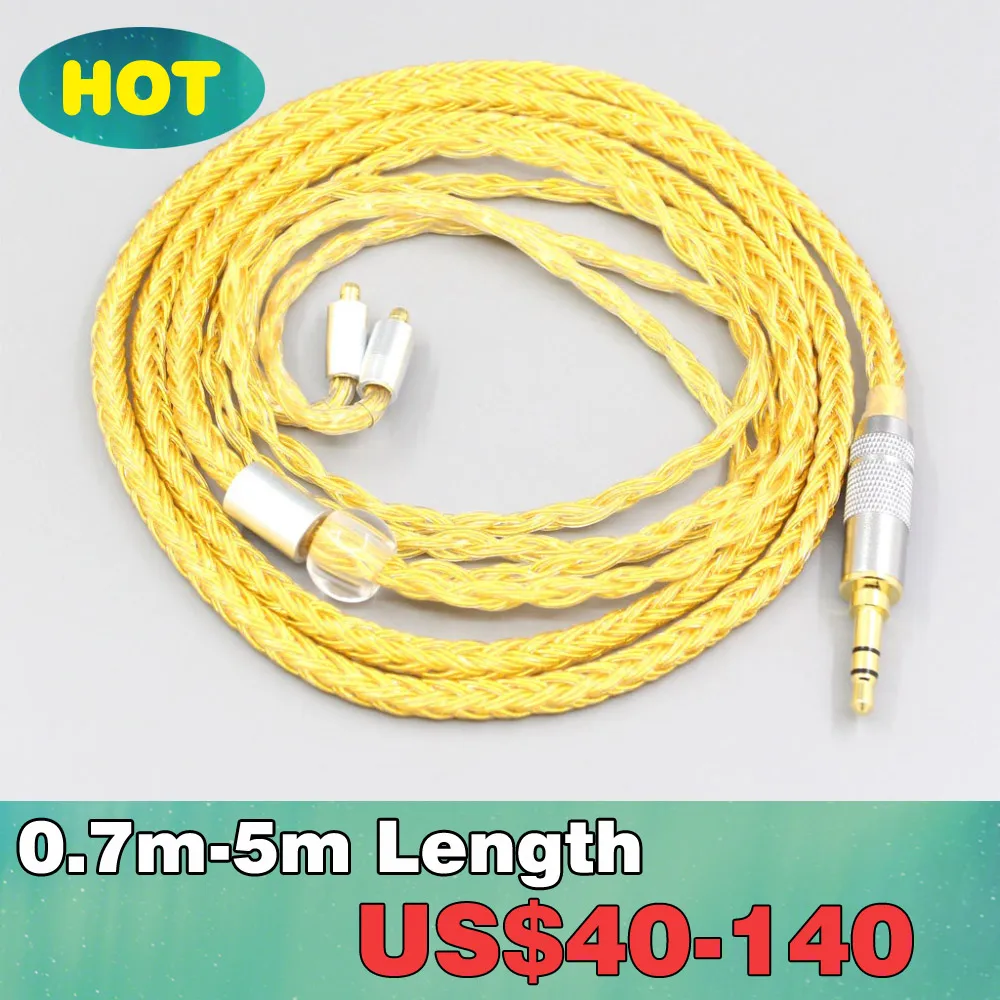 

16 Core OCC Gold Plated Braided Earphone Cable For Acoustune HS 1695Ti 1655CU 1695Ti 1670SS LN007371