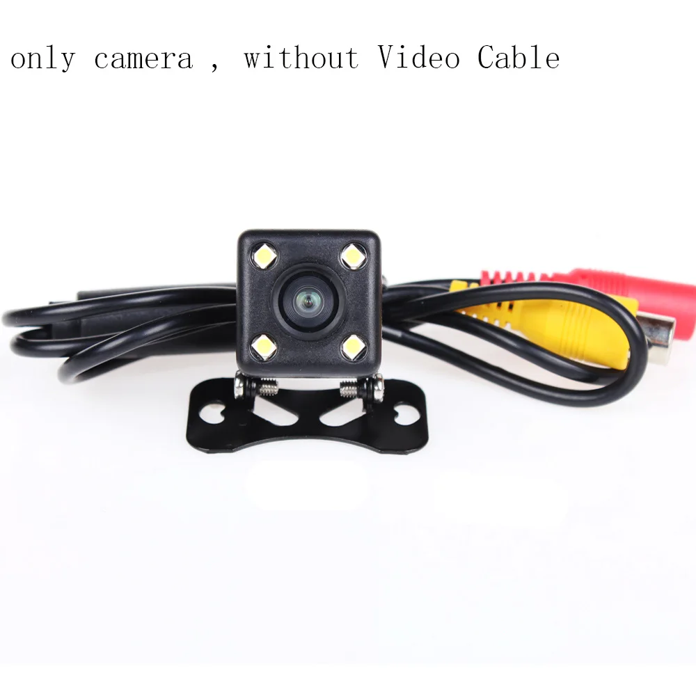 only 4 LED camera IaotuGo 4 светодиодный проводной/беспроводной задний Камера заднего вида HD CCD камера 140 угол 2,5 мм разъем/RCA/монитор/зеркало опционально - Название цвета: only 4 LED camera
