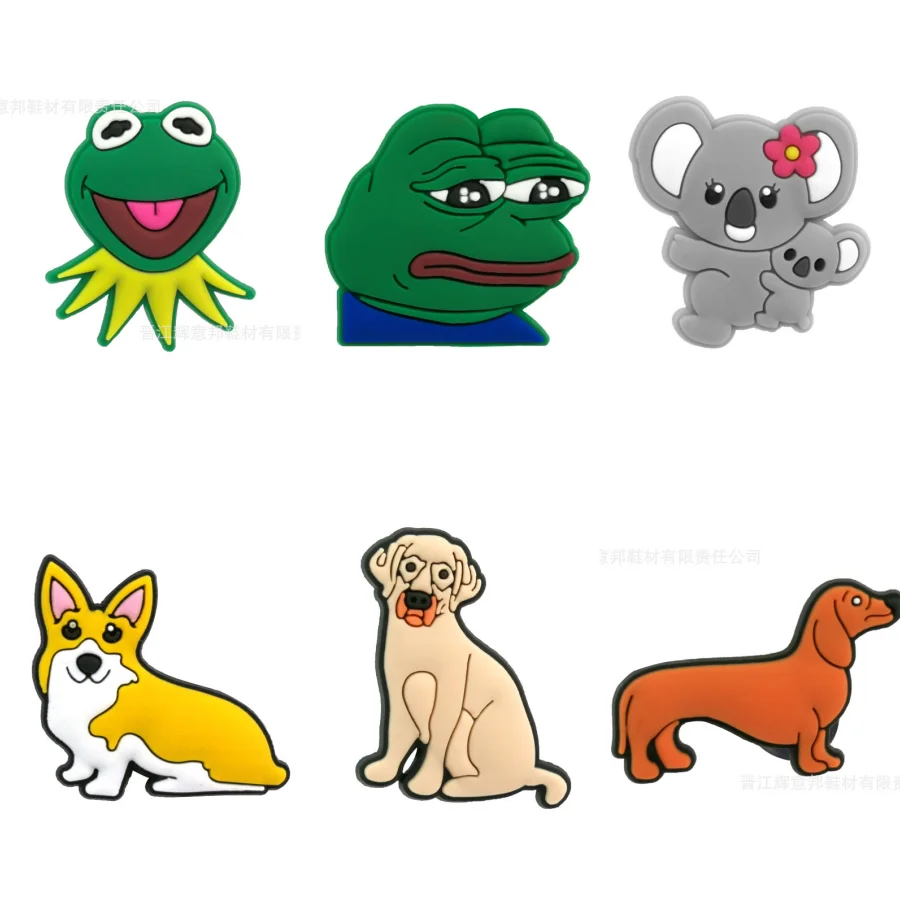 

Frogs Sad Charms Shoe PVC Animals Pin Designer Crocs Accessories the DIY Wholesale for Boys Women Friends Badges Gift Toy Set