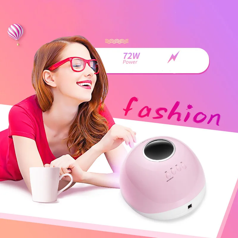 

Nail Dryer For Nail LED UV Lamp 72W Gel Nail Lamp Manicure LCD Display Drying All Gels Nail Polish Nail Art Tools star 5