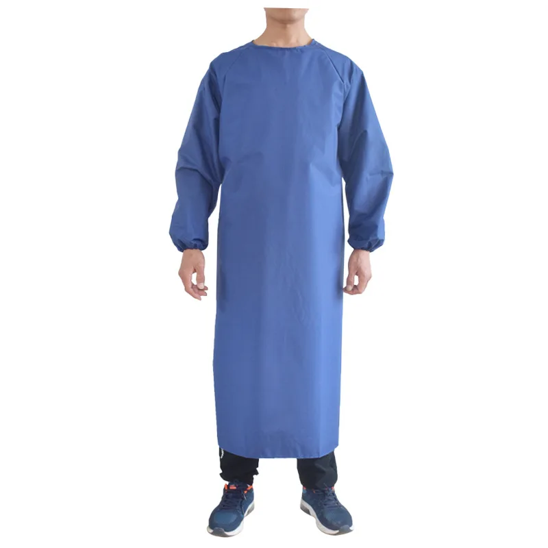 

Long sleeve tarpaulin apron, oil proof and waterproof coverlet, adult men's and women's work clothes, kitchen, light at home