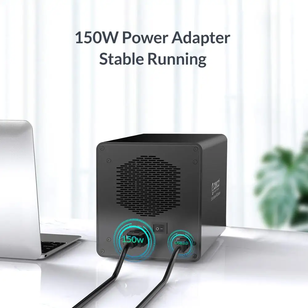 ORICO 95 Series 4 Bay 3 5 ''SATA к USB 0 HDD док станция для 64 ТБ с 150 Вт/72 Вт внутренним адаптером