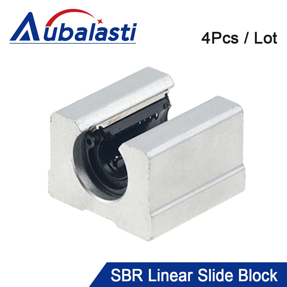 

Aubalasti 4Pcs SBR10UU SBR12UU SBR16UU SBR20UU SBR25UU SBR30UU Linear Ball Bearing Block Open Type CNC Router SBR Linear Guide