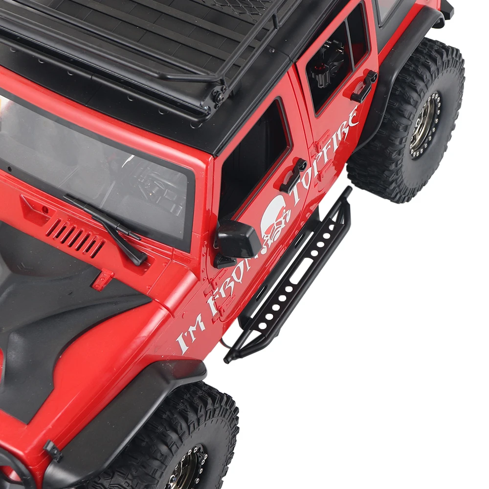 2Pcs Metal RC Car Side Pedal Adjustable Rock Sliders for 1/10 Crawler Axial SCX10 II 90046 90047 Jeep Wrangler Body Upgrade - купить по