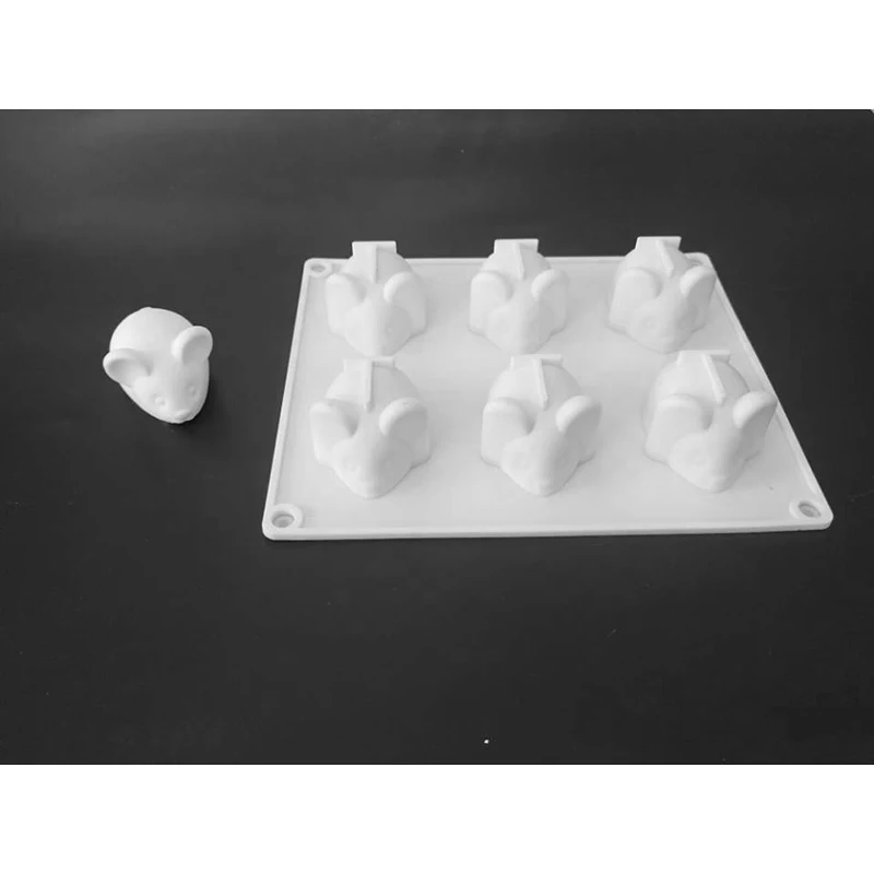 Силиконовая форма для выпечки мультяшная мышь 6 вариаций маффины Кондитерские