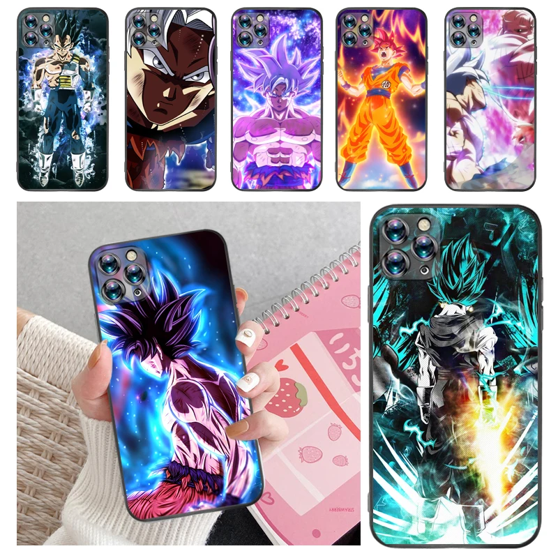 

Dragon Figure Anime Super Warrior Color Painting Phone Case For iPhone 12 Mini SE 2020 Pro MAX Carcasa Soft TPU Funda