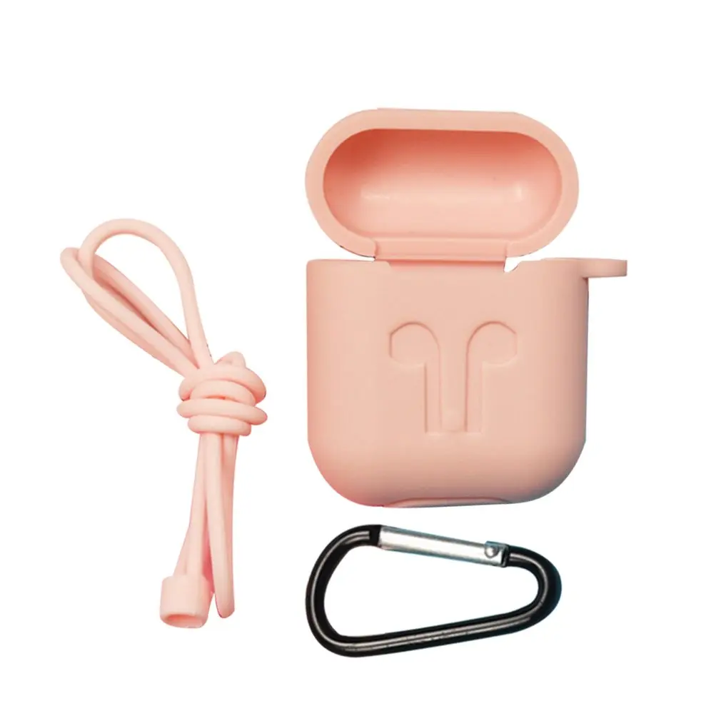 Силиконовый чехол для Airpods защитный чехол анти-потеря провода наушники ремешок держатель для Apple Air Pod беспроводная гарнитура аксессуары