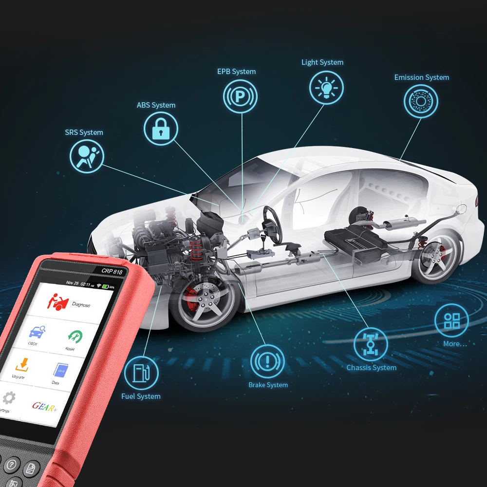 LAUNCH X431 CRP818 CRP 818 автоматический диагностический инструмент для