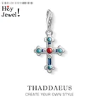 Этнический крест кулон Шарм викторианской эпохи символическим 925 стерлингового серебра подарок для мужчин и женщин аксессуары для браслетов Necklcae