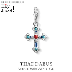 Этнический крест кулон Шарм Викторианский период символический Стерлинговое Серебро 925 пробы подарок для женщин мужчин аксессуары Подходит для браслета ожерелье